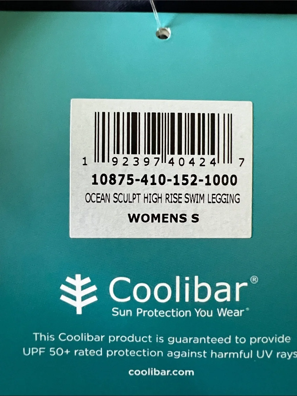 NWT Coolibar Ocean Sculpt Legging S